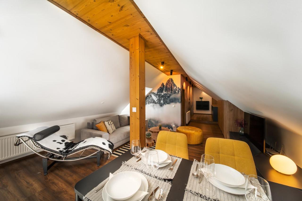 Cozy Mountain Attic Apartment In High Tatras Велька-Ломница Экстерьер фото
